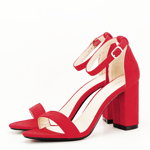 Sandale rosii elegante Sabina 131, SOFILINE