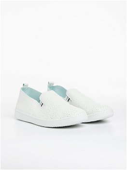 Pantofi sport barbati albi cu gri din piele ecologica Amias, Kalapod