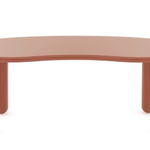 Masuta Kartell Undique Mas design Patricia Urquiola 119x59x44cm baza lemn top MDF orange, Kartell