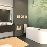 Cada de baie freestanding Spatio Sola, acril, alb, 160x75 cm, Spatio