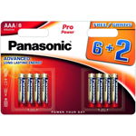 Baterie Pro Power AA pack of 8, Panasonic