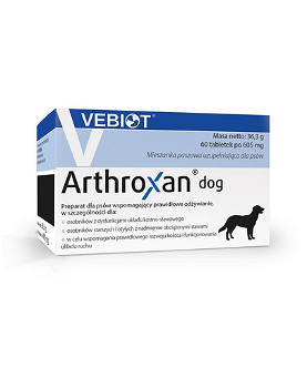 VEBIOT Arthroxan dog Supliment pentru caini cu probleme osteoarticulare 60 tab., VEBIOT