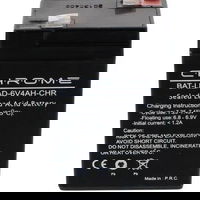 Acumulator plumb acid 6V 4AH Chrome 60x47x101mm, CHROME