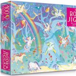 Set Puzzle si Carte cu Stickere - Unicorns, Usborne Books