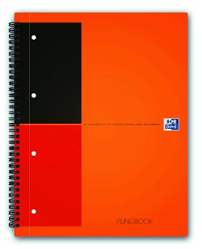 Caiet pentru birou cu spira, A4+, 100 file, dictando, OXFORD FilingBook