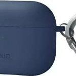 Husă Uniq UNIQ Nexo Apple AirPods Pro 2 + cârlige pentru urechi Silicon albastru/caspic blue, Uniq