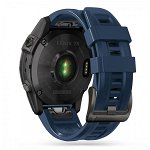 Curea plastic Tech-Protect Iconband compatibila cu Garmin Fenix 5/6/6 Pro/7, Navy Blue