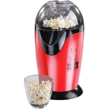 Aparat pentru popcorn DOM336, 1200 W, Rosu/Negru