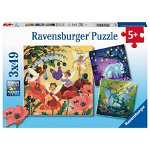 Puzzle Personaje Magice, 3X49 Piese, Ravensburger