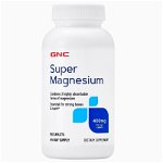GNC Super Magneziu 400 mg, 90 tablete, 