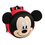 Rucsac pentru gradinita Mickey Mouse rotund 3D rosu