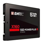 Solid-State Drive, Emtec, Winchester SSD, SATA III, 512GB, 2.5", 500MB/s, 520MB/s, 7 mm, Negru