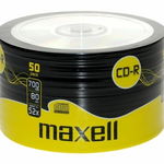 cd-r 700mb, 52x, 50 buc pe folie, maxell, MAXELL