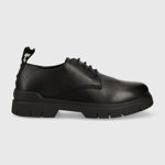 HUGO pantofi de piele Ryan barbati, culoarea negru, 50498555, Hugo