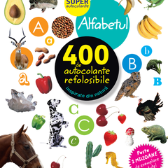 Alfabetul. 400 de autocolante refolosibile, inspirate din natura, Litera