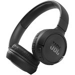 Casti audio Over the Ear JBL Tune 570BT, Bluetooth, Asistent vocal, Pure Bass, 40 h, Multi-point, Negru, JBL
