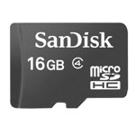 SANDISK Card Memorie MicroSDHC 16GB Clasa 4, SANDISK
