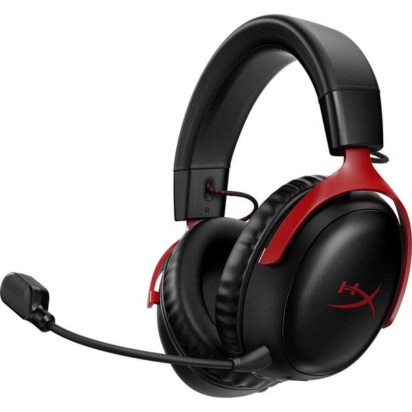 Casti Over-Head Casti gaming wireless HyperX Cloud III S, DTS Headphone:X Spatial Audio, 2.4GHz/Bluetooth, autonomie max. 120h 2.4GHz/200h BT, spuma cu memorie, microfon 10mm detasabil, software HyperX NGENUITY, multiplatforma, negru