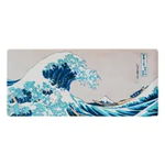 Mousepad profesional pentru gaming si birou Japanese Art, model XL, antiderapant, impermeabil, 80x35 cm, Kokonate