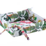 Cos pentru paine Birds Paradise, panza, multicolor, 20x5x20 cm