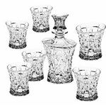 Set 7 piese Whisky Patriot, 6 pahare si sticla 47610/607