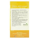 Yogi Tea Detox with lemon, ceai detoxifiant cu coaja de lamaie si papadie, bio, 30,6 g, Yogi Tea