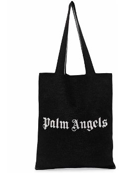 Palm Angels Wool Briefcase BLACK