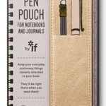 Etui pix cu elastic - Bookaroo Pen Pouch - Gold, If