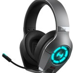 Casti Gaming Edifier GX-GR, Iluminare RGB, Microfon pe casca, detasabil, mic noise cancelling (Gri), Edifier