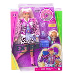 Papusa Extra Style Blonda cu codite, Barbie, Barbie