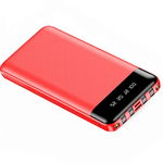 Baterie Externa Power Bank MRG M-486, 12.000 mAh, 3 in 1, Display LCD, Rosu C487, 