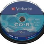 Verbatim CD-R 700MB 52x 10 bucăți (43437), Verbatim