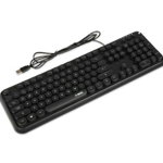 Tastatura iBox IKS620, cu cablu, EN, iluminata, negru