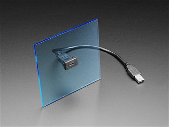 Cablu cu montaj in panou - Soclu USB C la priza USB A
