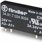 Releu semiconductor pentru circuite imprimate, seria 34 Finder, tip 34.81.7.024.9024, 24 V/DC, Finder