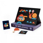 Joc Puzzle Magnetic, Joc Educativ Stem si Carte Magnetica cu Activitati