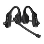 Casti bluetooth Air X3 Open Ear conductie aer, wireless, microfon, anulare zgomot ENC ,rezistent la apa IPX5, conferinte, call center, motociclete, muzica, negru, 