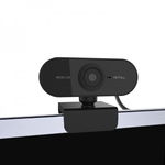 Camera Web Full HD 1080p cu microfon incorporat USB 2.0 Plug and play, pentru PC sau laptop, negru, krasscom