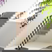 Suport pentru prosoape Levante, Wenko, 30x17x79 cm, otel, negru, Wenko