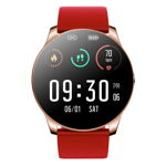 Ceas Smartwatch Techstar® R33, 1.08 inch IPS LCD , Bluetooth 4.0 + EDR, Monitorizare Somn, Puls, Respiratie, Tensiune, Notificari, Rosu