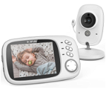 Camera supraveghere bebelus, cu monitor wireless, infrarosu, senzor temperatura, Tenq RS