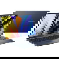 Asus Laptop Asus Vivobook 15 X1502VA-BQ433, 15.6 inch 1920 x 1080, Intel Core I5-13420H 8 C / 12 T, 3.4 GHz - 4.6 GHz, 12 MB cache, 16 GB DDR4, 512 GB SSD, Intel UHD Graphics, Fara sistem de operare, Albastru (INT Keyboard), Asus