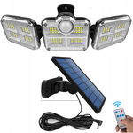 Lampa solara NYTRO 3in1, 171 LED COB, Senzor lumina, 2400mAh, Panou solar detasabil cu fir 5m, Telecomanda, NYTRO