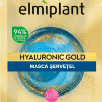 Elmiplant Mască șervețel pentru față cu acid hialuronic și proteine aurii, 1 buc, Elmiplant Elmiplant Mască șervețel pentru față cu acid hialuronic și proteine aurii, 1 buc, Elmiplant