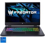 Laptop Gaming Acer Predator Helios 300 PH317-56 cu procesor Intel® Core™ i7-12700H pana la 4.70 GHz, 17.3", QHD, IPS, 165Hz, 32GB, 1TB SSD, NVIDIA® GeForce RTX™ 3070 8GB, No OS, Black