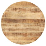 Blat de masă, 80 cm, lemn masiv de mango, rotund, 25-27 mm