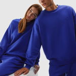 Hanorac de trening cu adaos de materiale reciclate unisex - albastru-aprins, 4F Sportswear