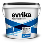 Vopsea lavabila interior Evrika, cu silicon, alb, 8.5 l, Evrika