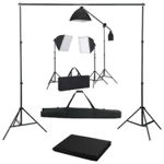Cub Mini Studio Foto cu 2 Benzi LED si 6 Fundaluri Colorate pentru Fotografii Profesionale de Produs, Original Deals, ORIGINAL DEALS