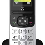 Telefon fara fir, Panasonic, Argintiu/Negru